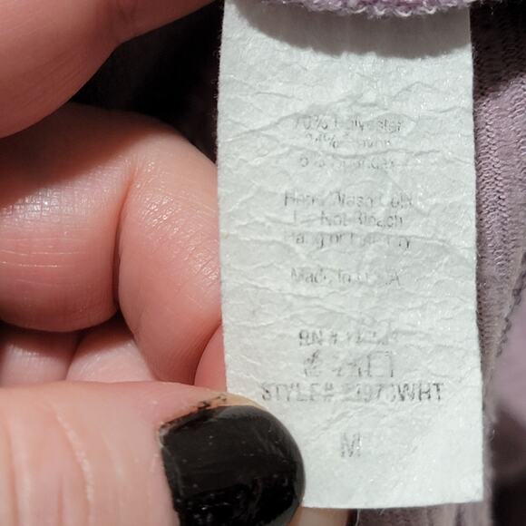 W5 Womens Cowel Neck Pink Ribbed Knit Oversized Top Size Medium - Picture 4 of 5